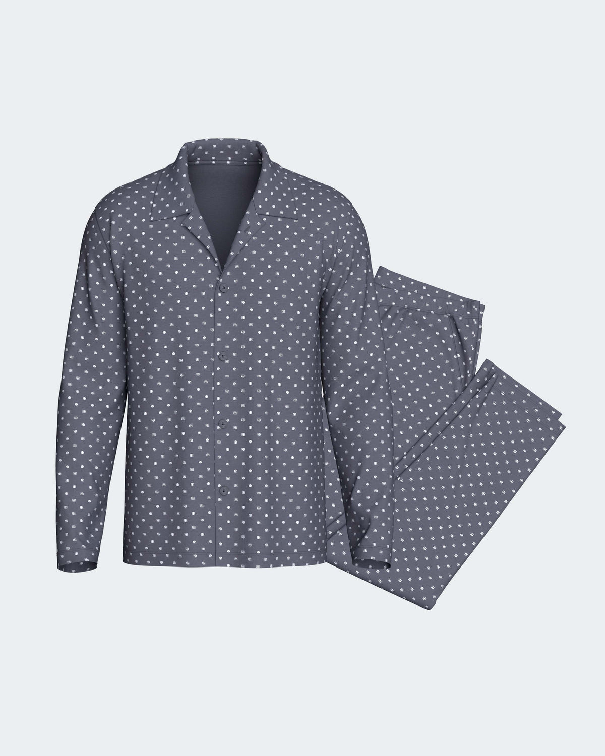 Men's carded pyjama in Cotton