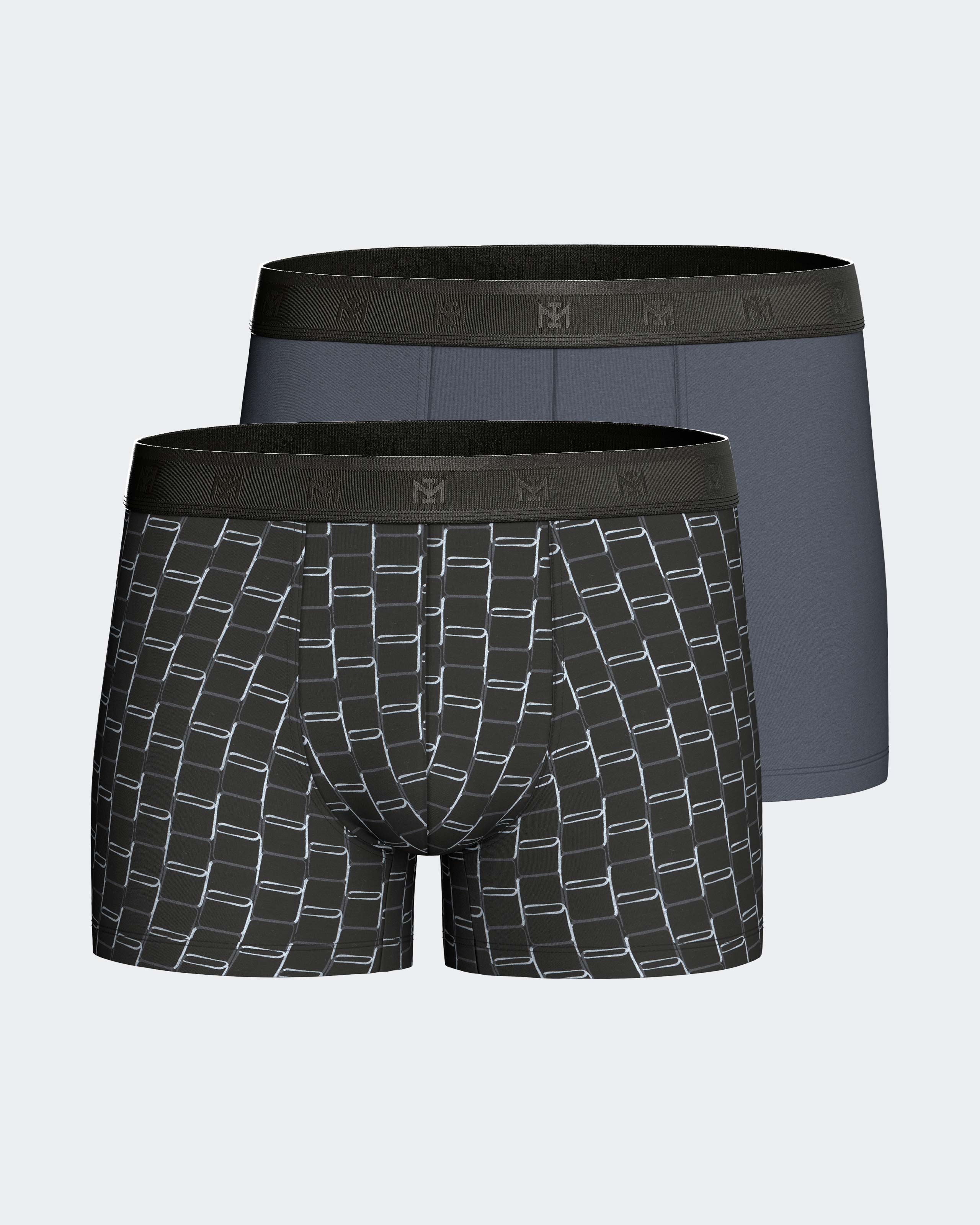 Pack 2 boxers de homem em Algodão Modal
