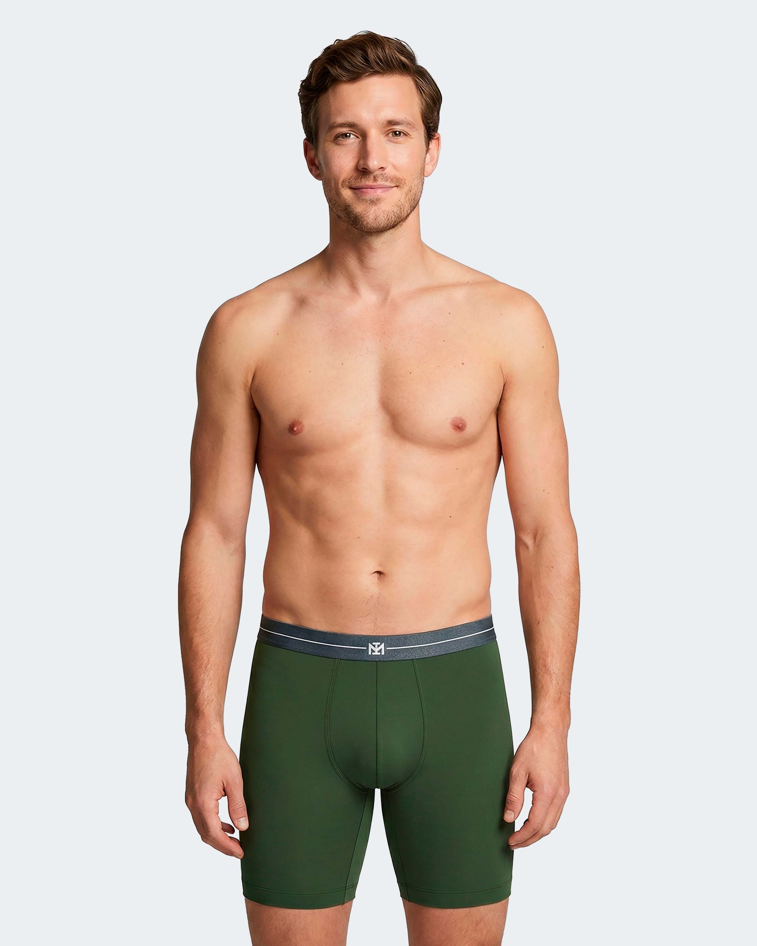 Boxer longo de homem em Algodão