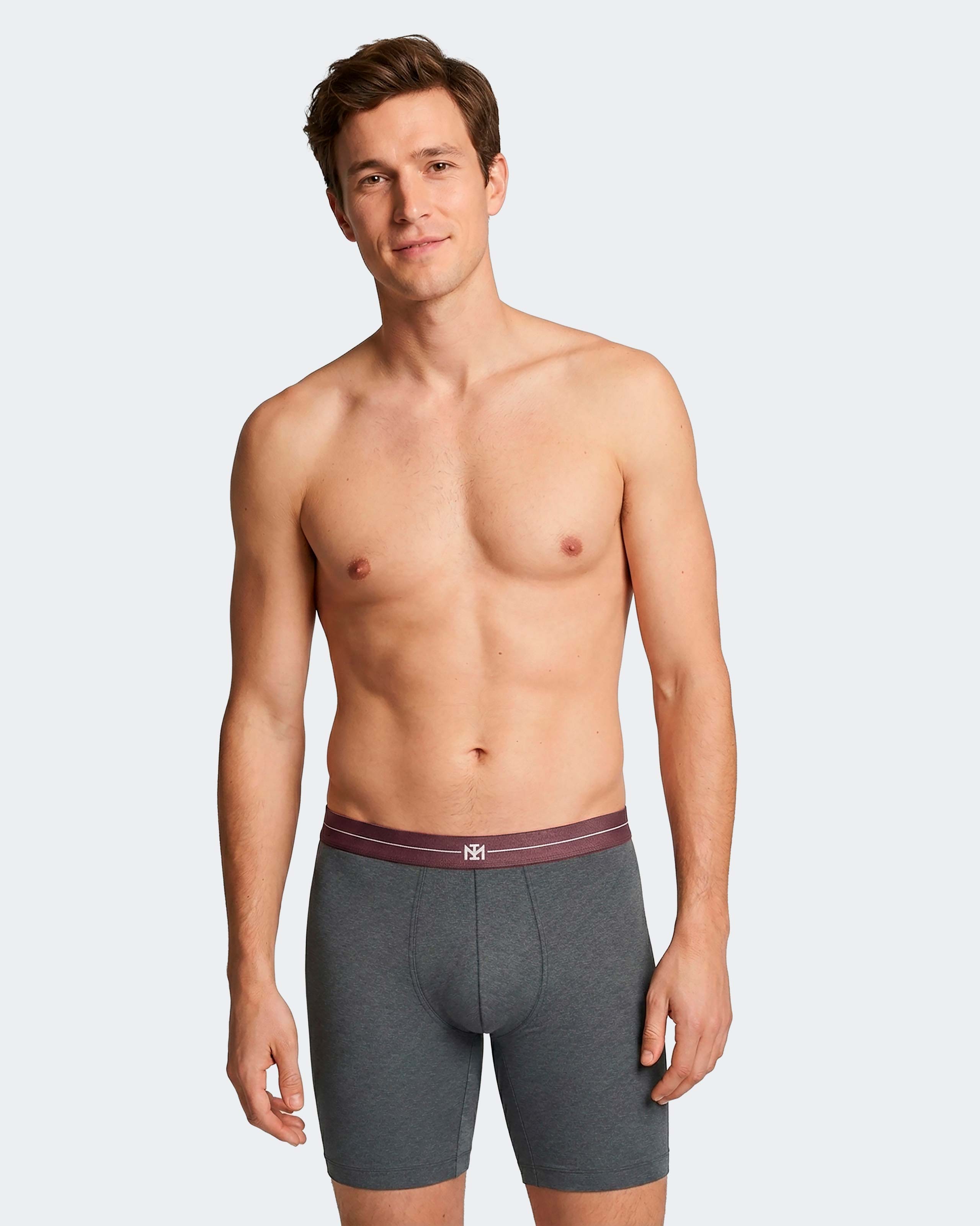 Boxer longo de homem em Algodão