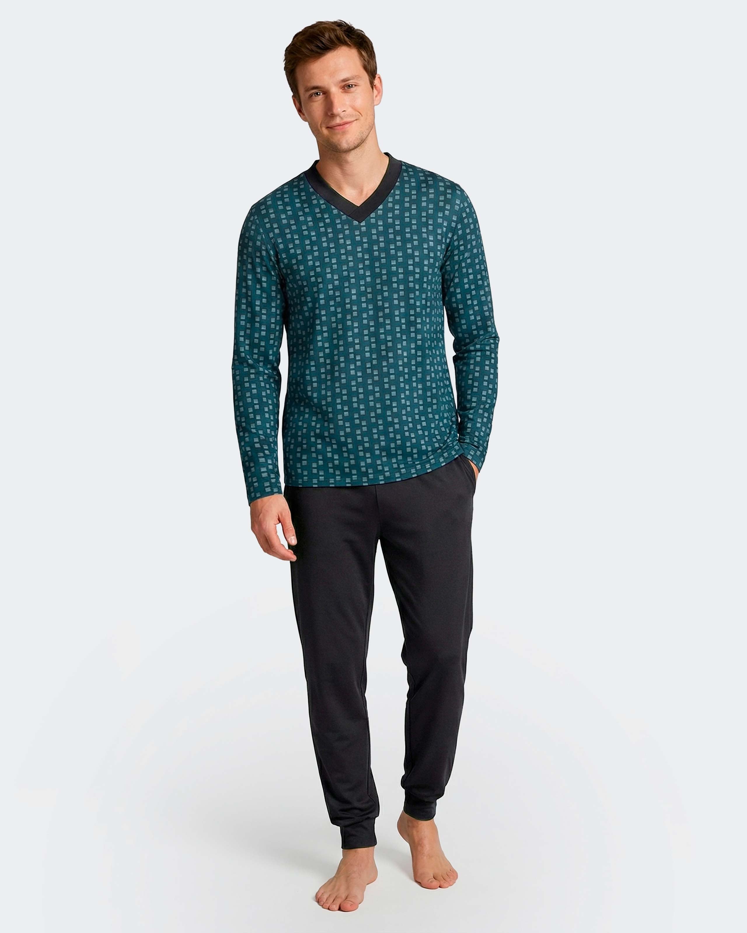 Pyjama long d'homme en Coton