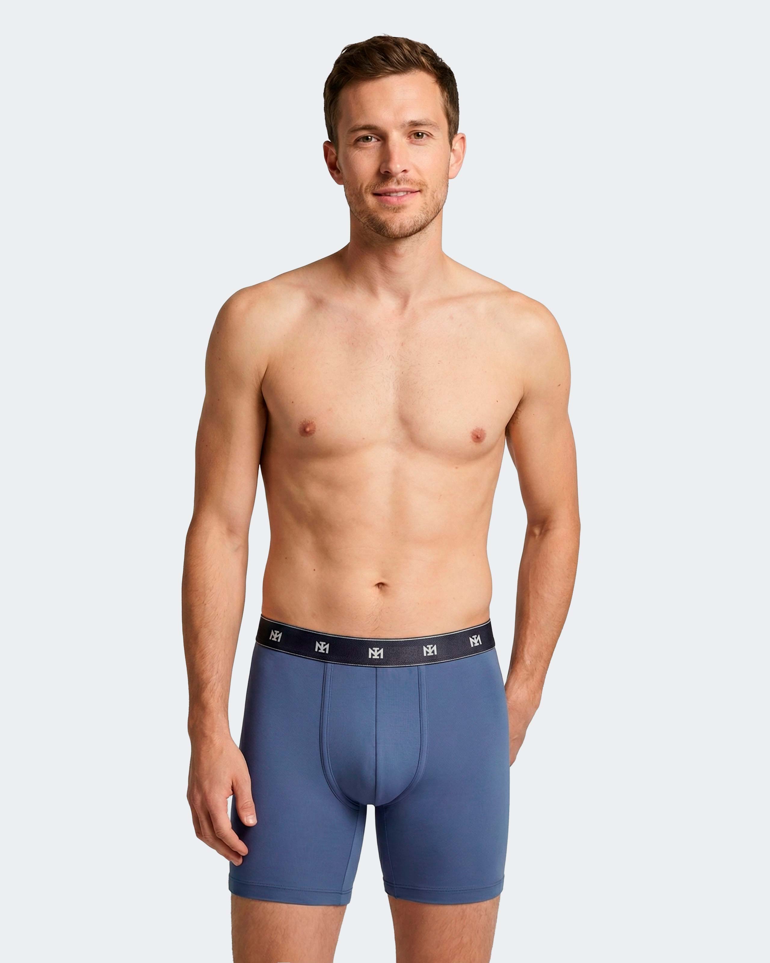 Pack 2 boxers longs d'homme en Lyocell
