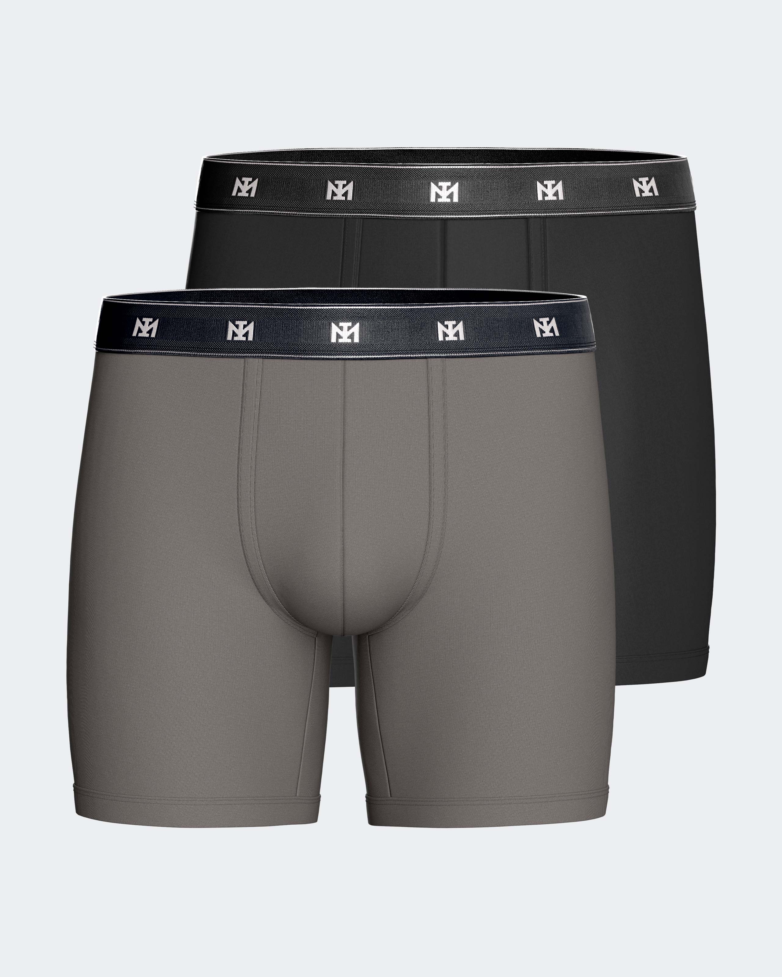 Pack 2 boxers longs d'homme en Lyocell