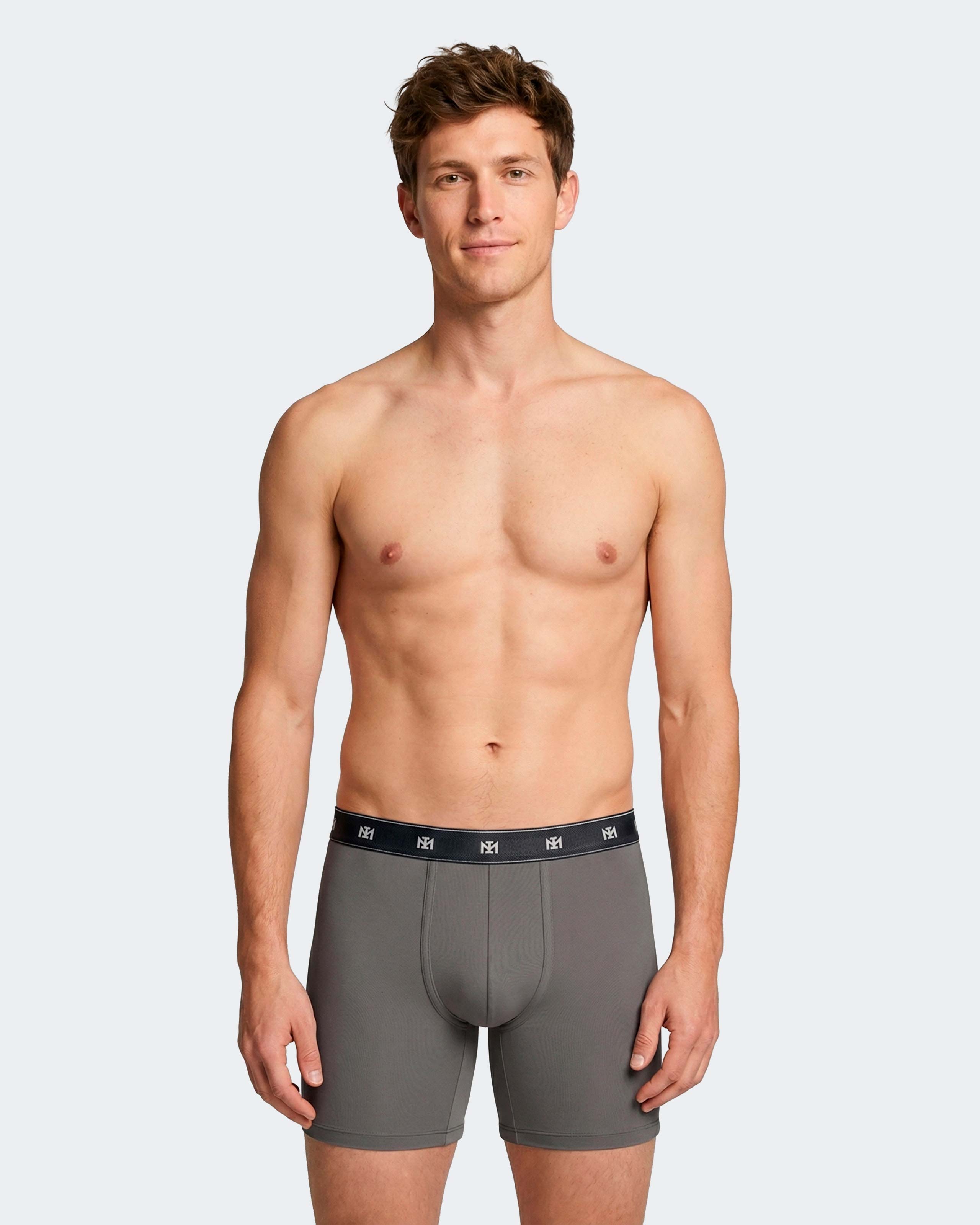 Pack 2 boxers longs d'homme en Lyocell