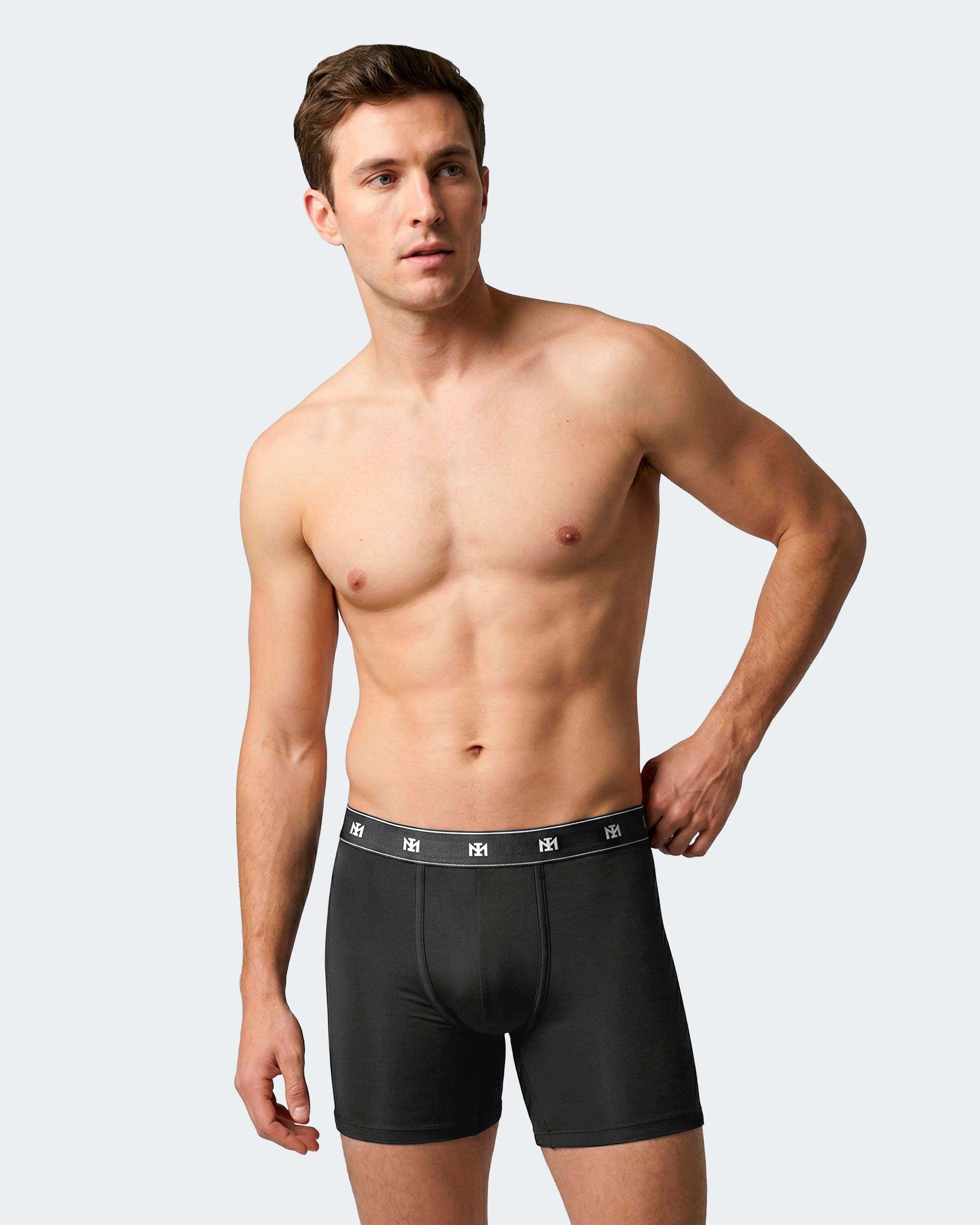 Pack 2 boxers longs d'homme en Lyocell