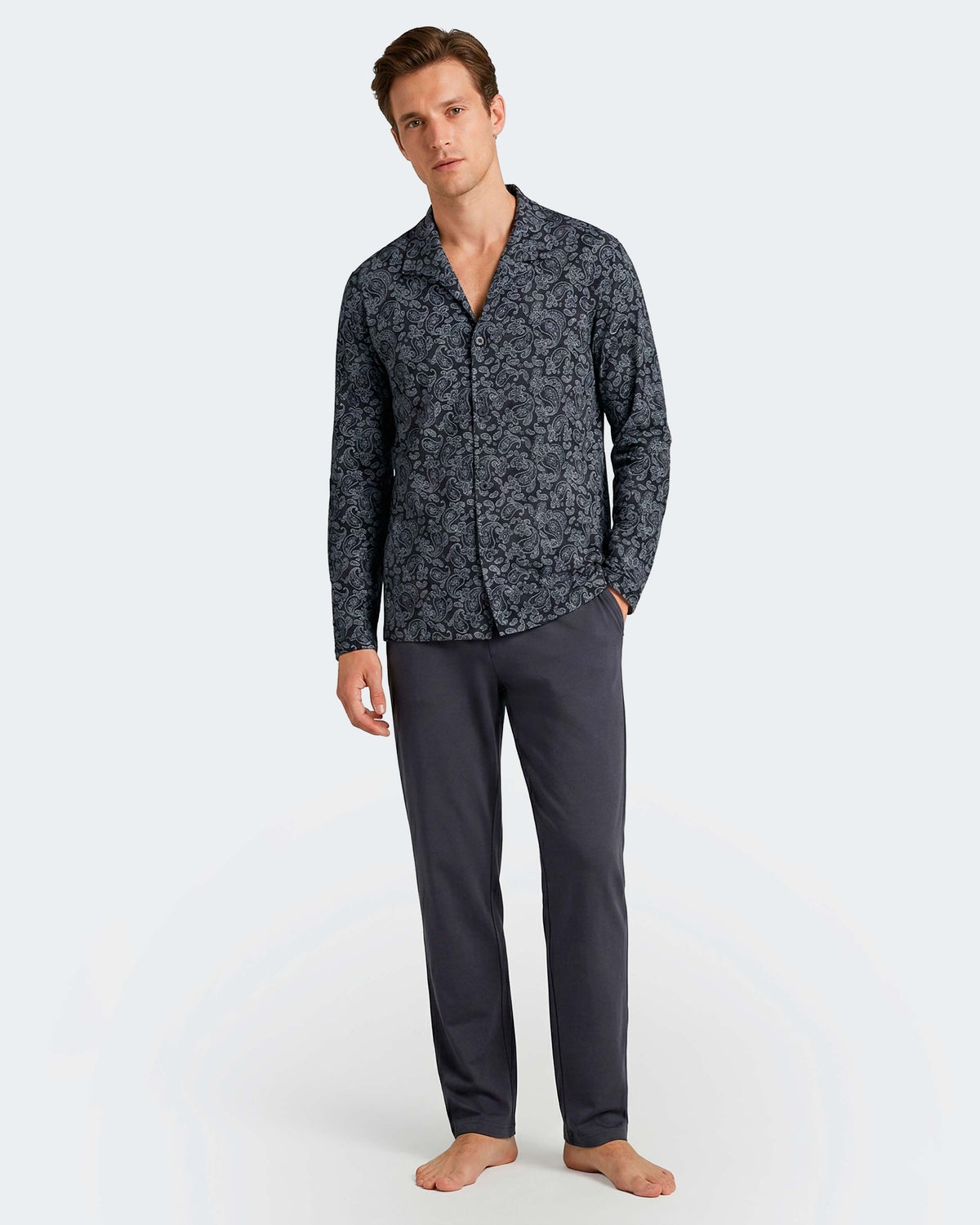 Men's long pyjama in Cotton