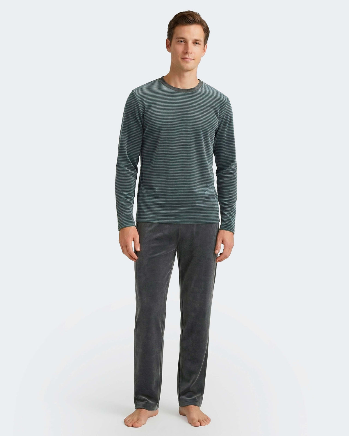 Pijama térmico de homem em Veludo
