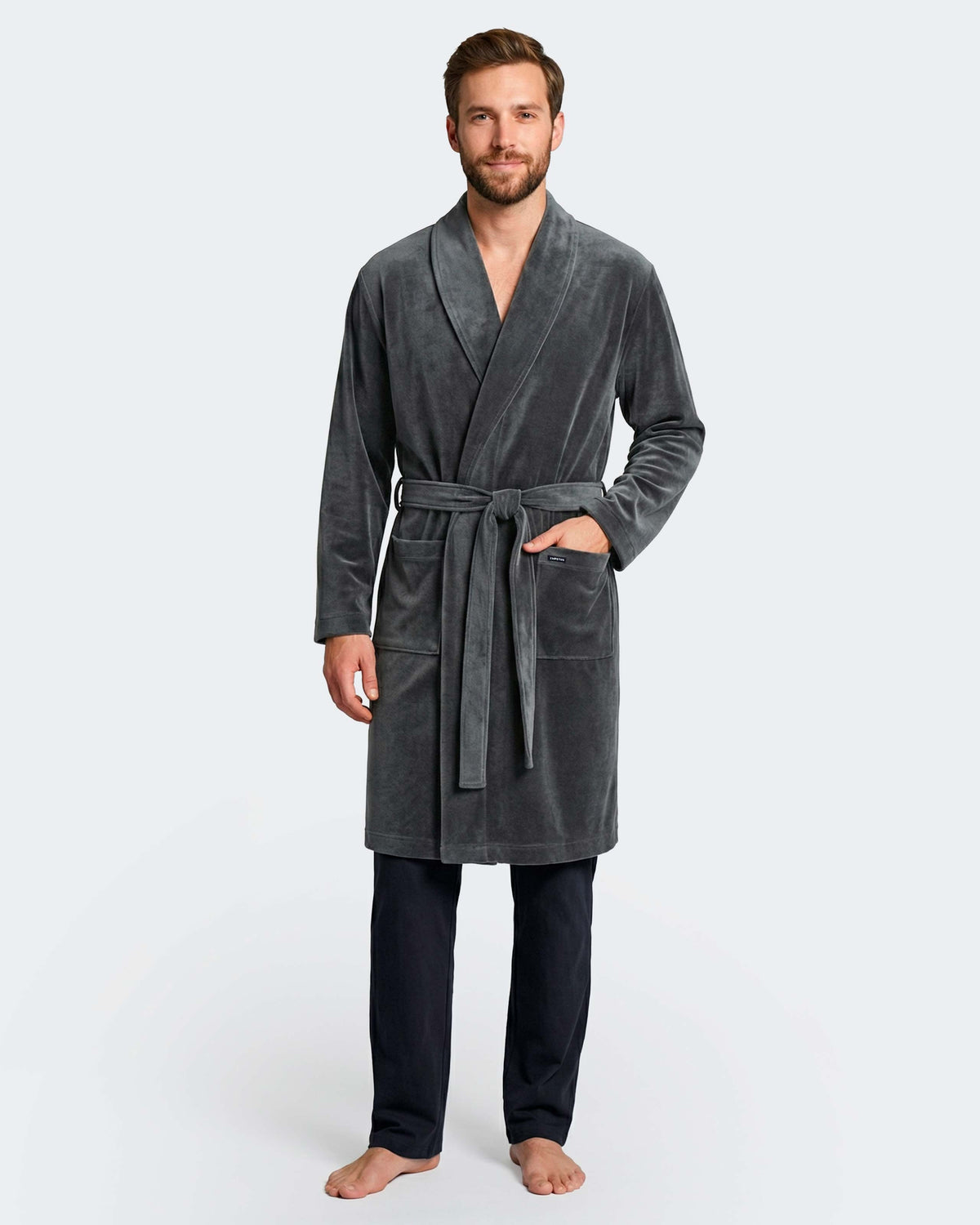 Peignoir thermique en velours