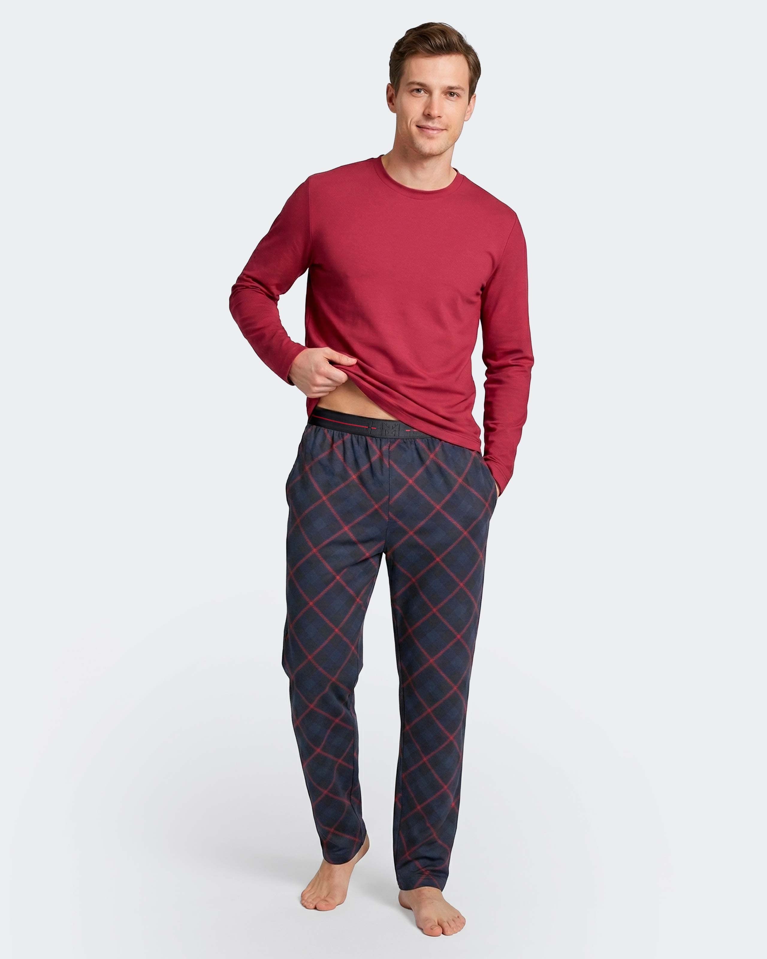 Pyjama long d'homme en Coton