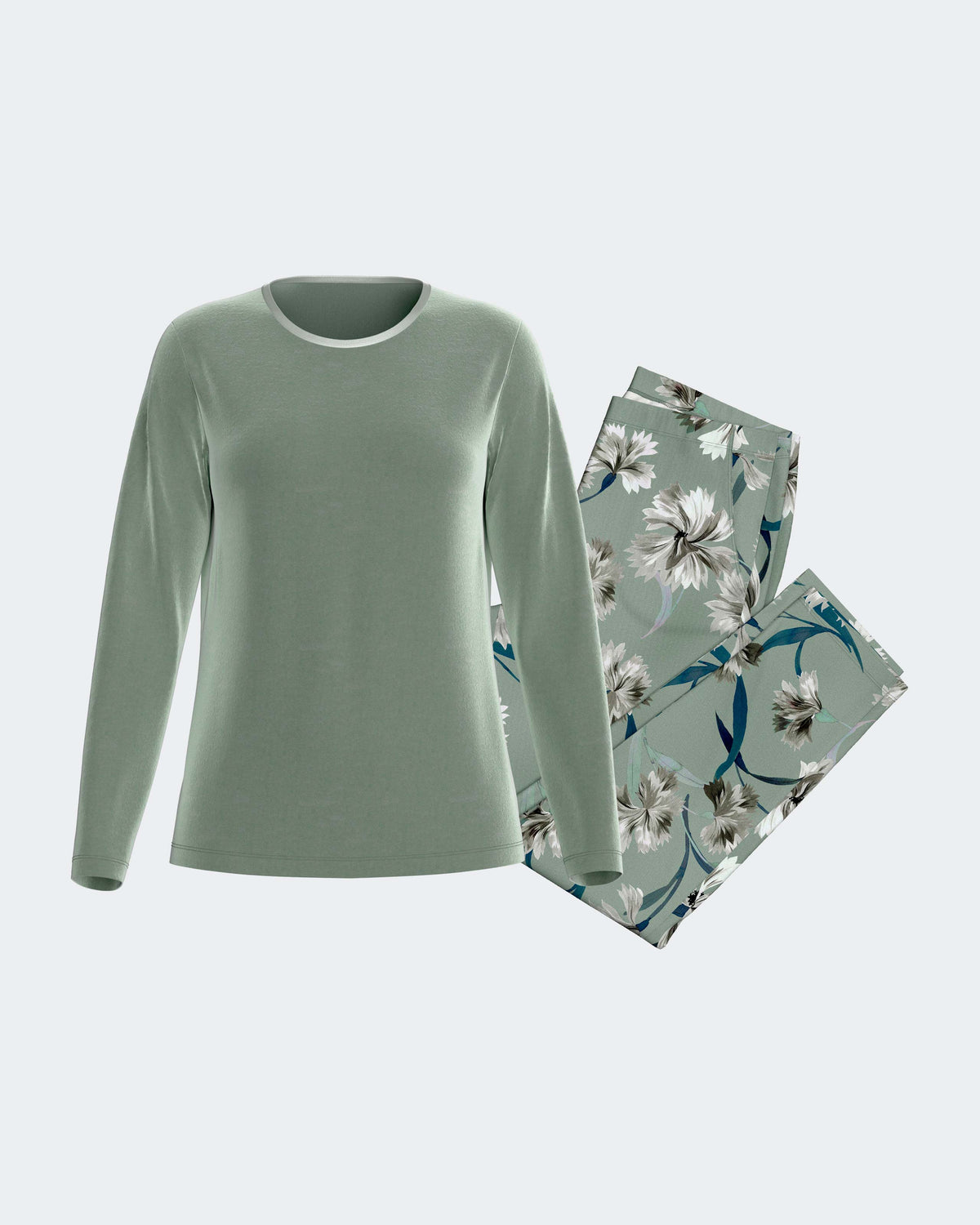 Pyjama cardé pour femme en Coton Modal