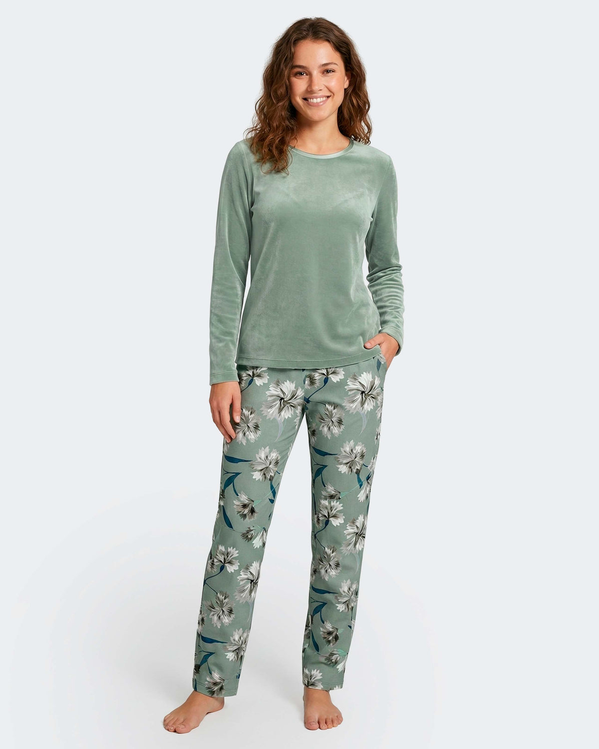Women's Carded pyjamas in Cotton Modal