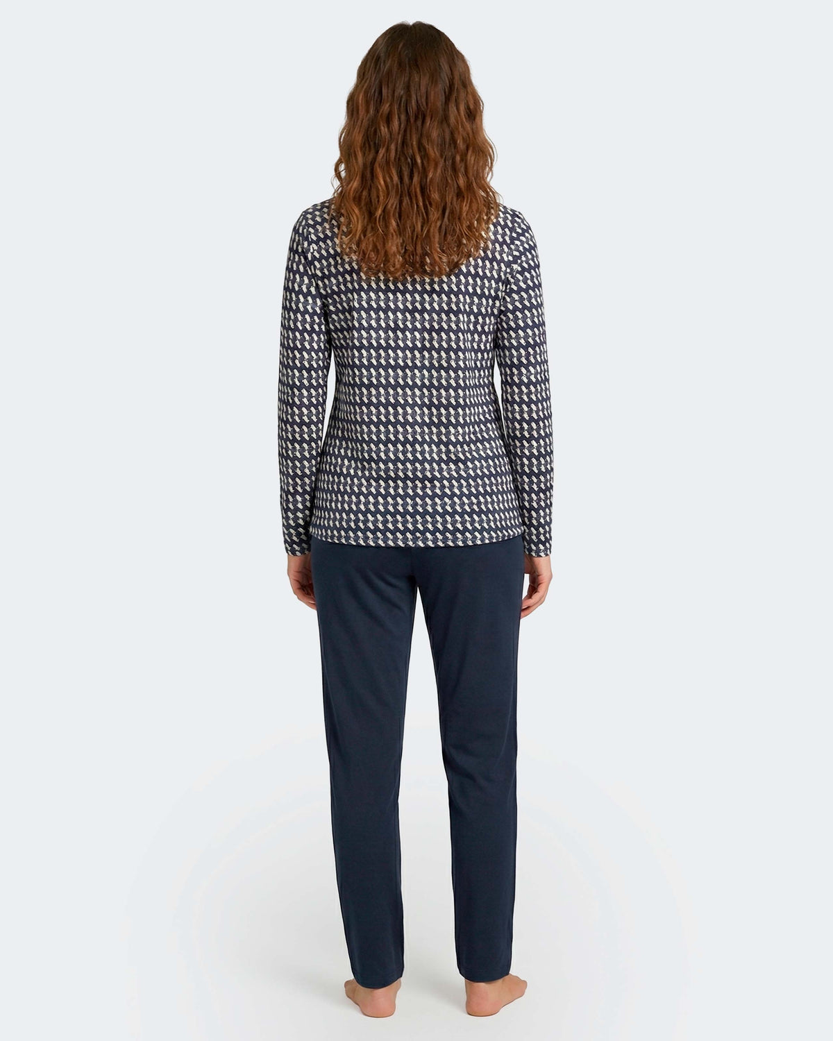 Pyjama cardé pour femme en Coton