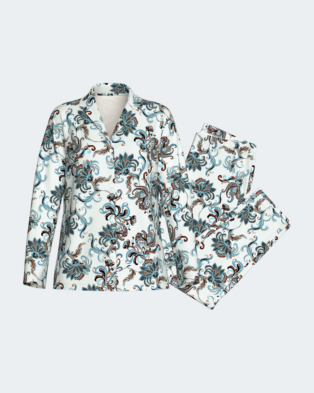Damen Schlafanzug aus Flanell aus Baumwolle