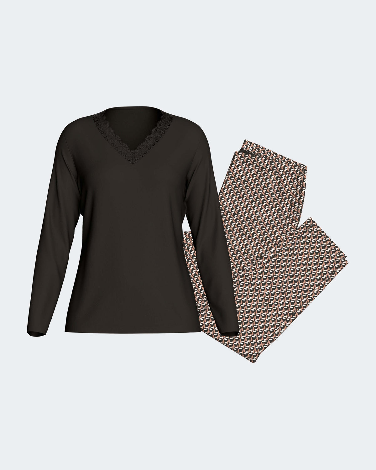 Pyjama cardé pour femme en Coton