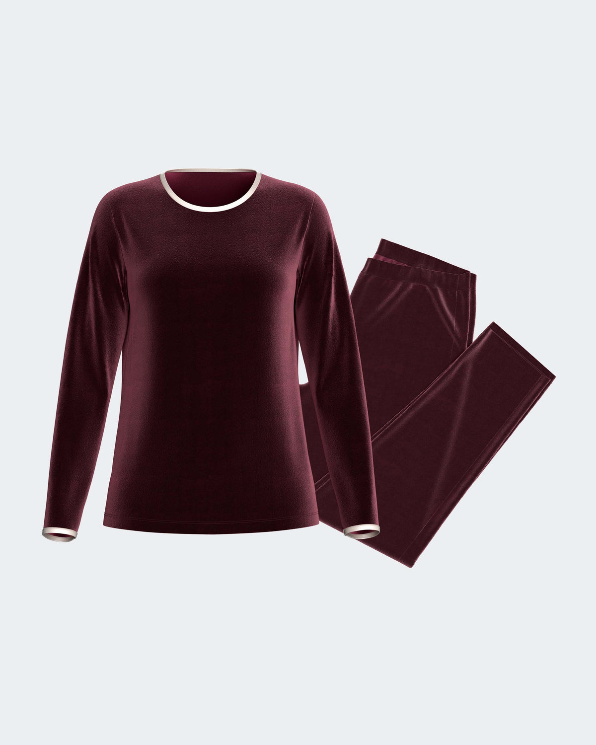 Pyjama thermique pour femme en Velour