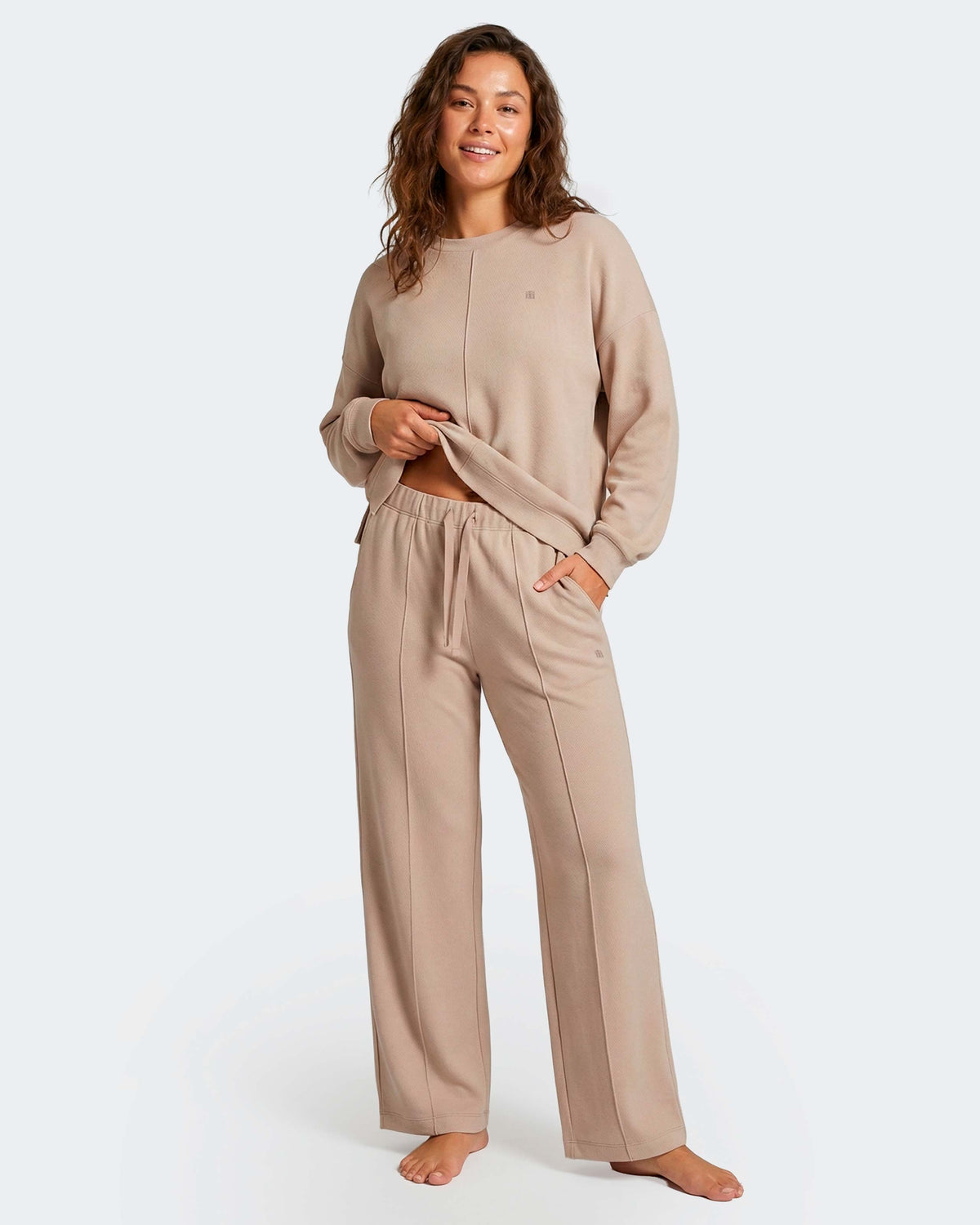 Pantalon large pour femme en Lyocell
