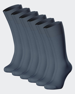 6 Pack Mercerized Cotton Socks