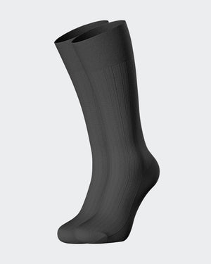 Mercerized Cotton Rib Socks