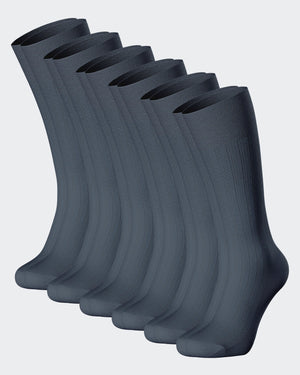 6 Pack Mercerized Cotton Socks