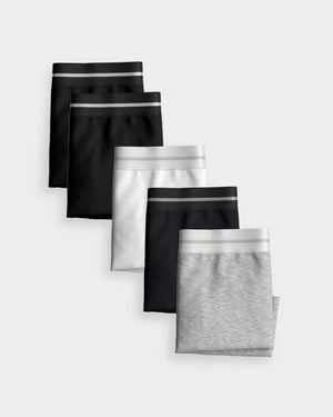 Pack 5 Men's Boxer Cotton Stretch