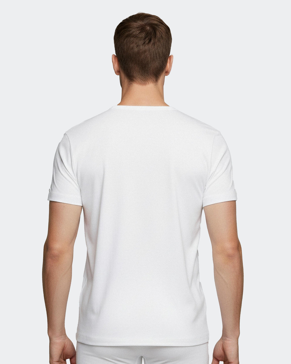 Men's V-neck T-shirt Cotton Stretch