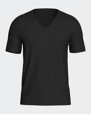 Men's V-neck T-shirt Cotton Stretch