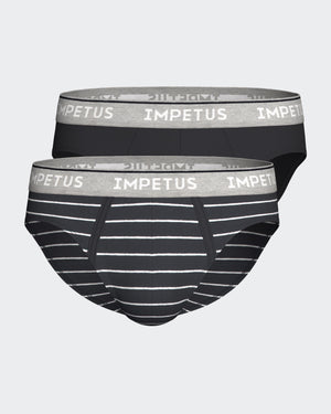 Pack 2 Briefs of man in bio cotton