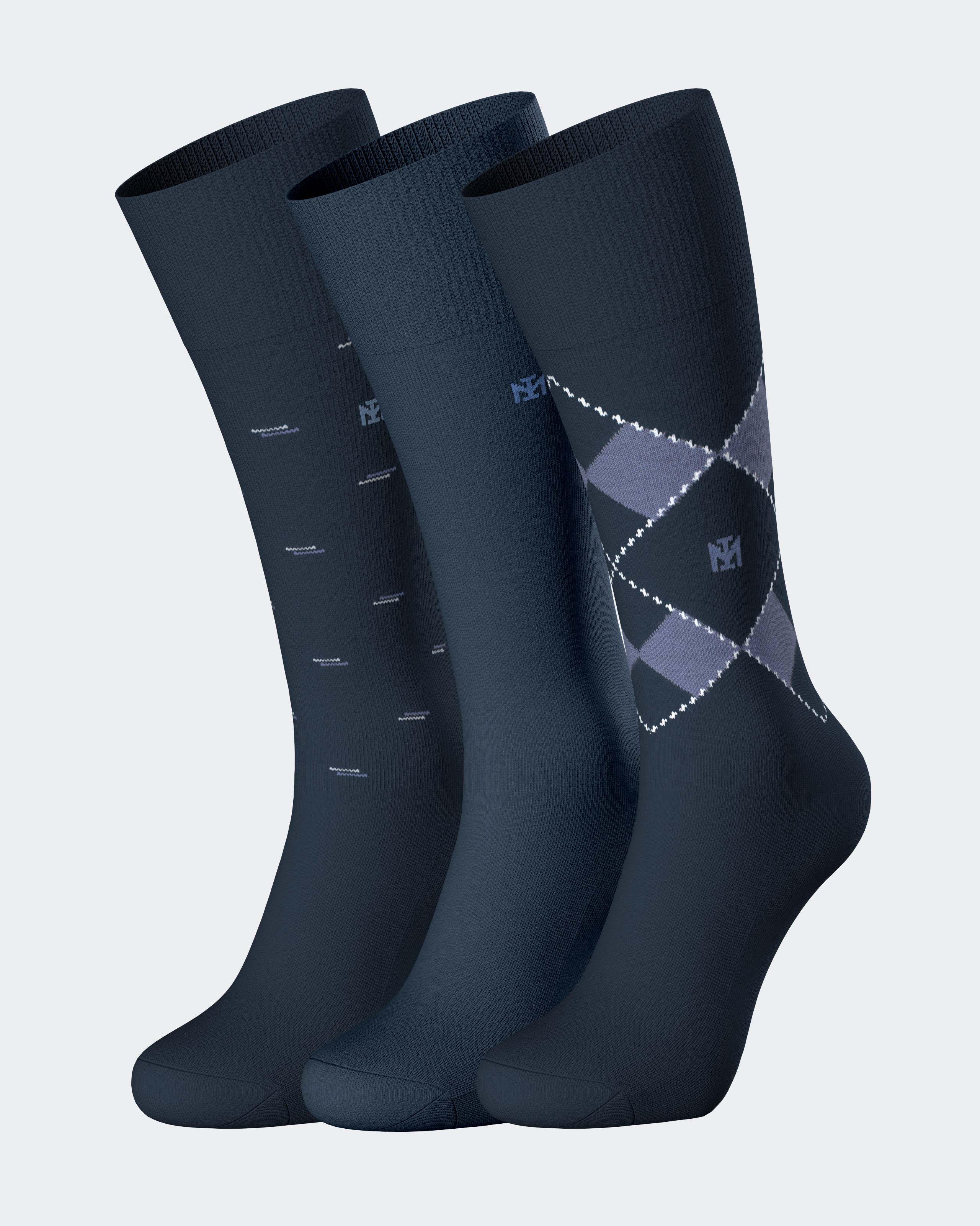 Pack 3 pares de meias de homem
