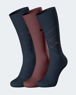 Pack 3 pares de meias de homem