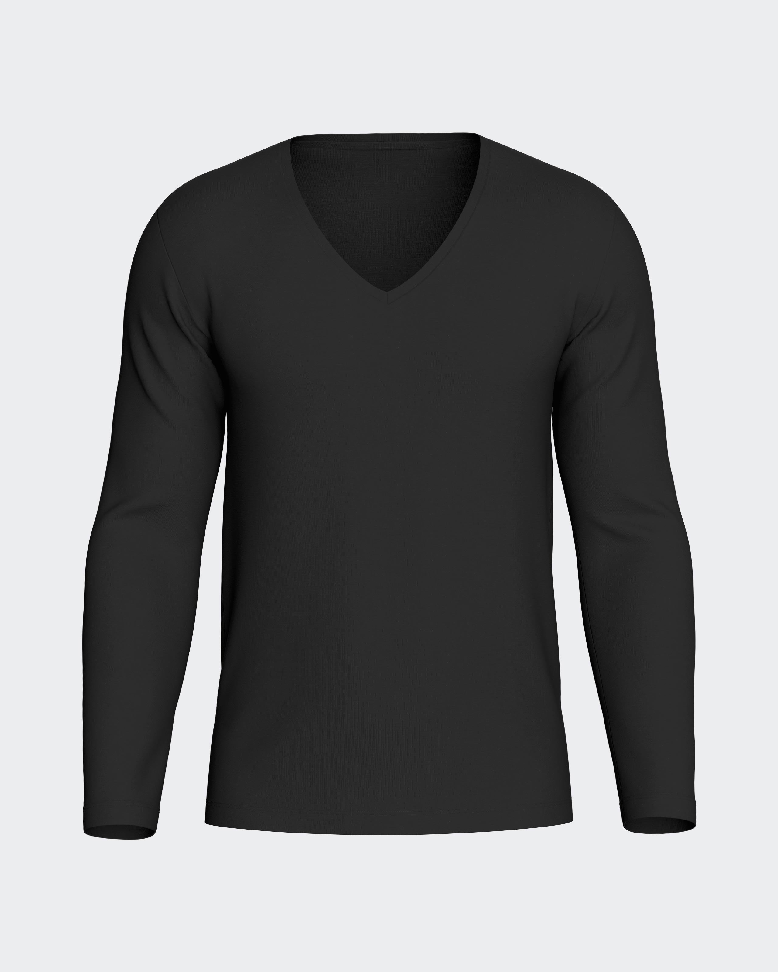 T-shirt long sleeves of man in Wool Lyocell