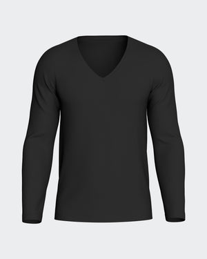T-shirt long sleeves of man in Wool Lyocell