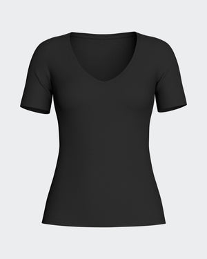 T-shirt of woman in Wool Lyocell