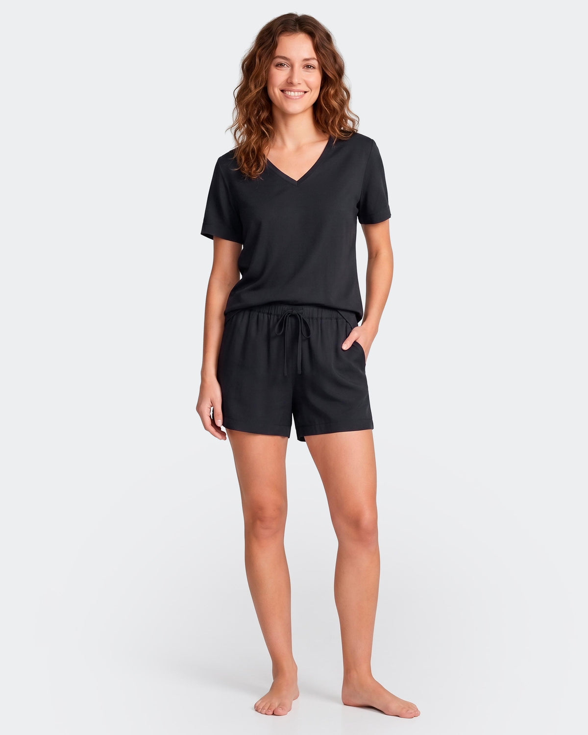 Lyocell short-sleeved pyjama