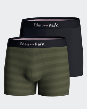Pack 2 plain boxers Eden Park