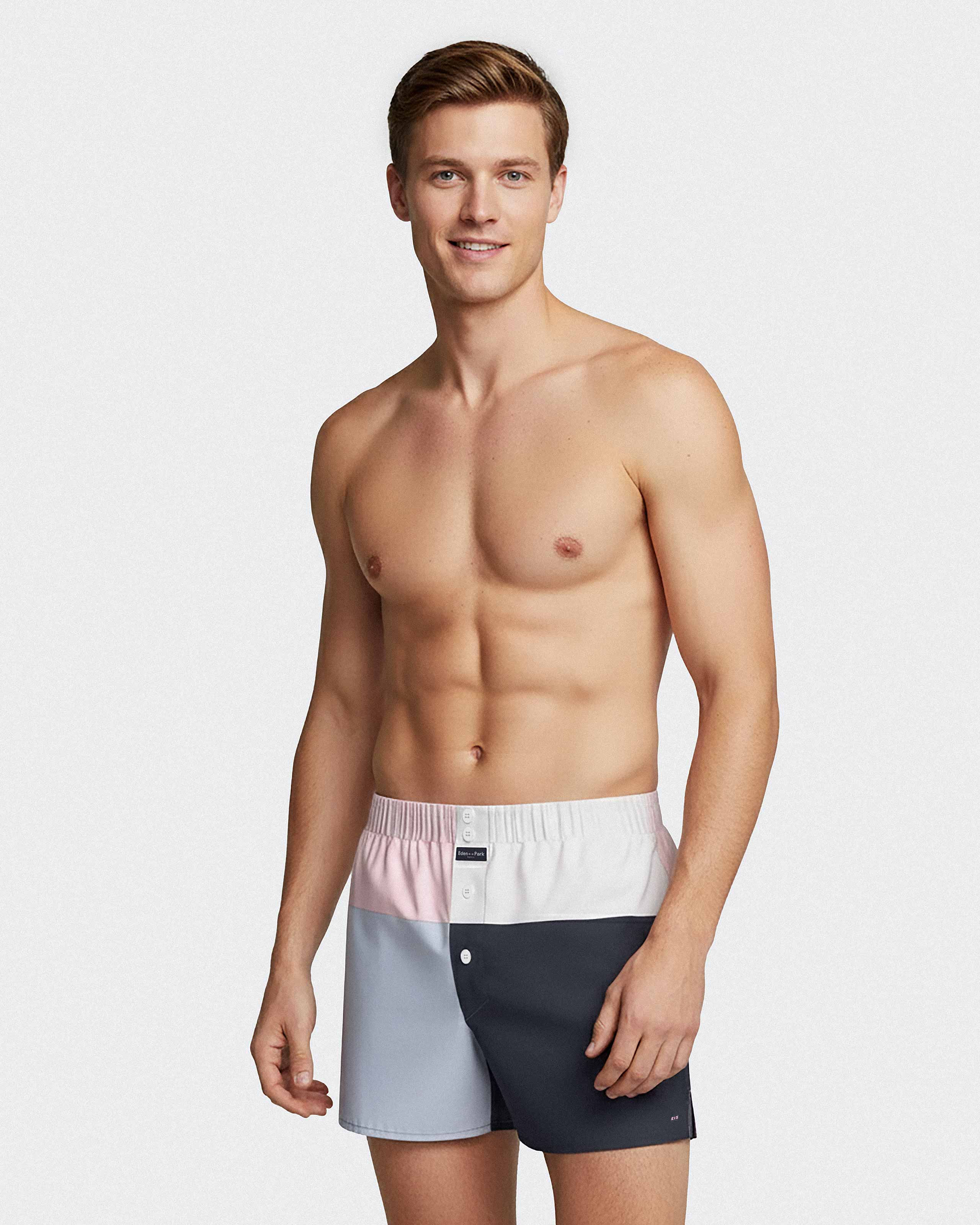 American Boxershort colourblock in cotton