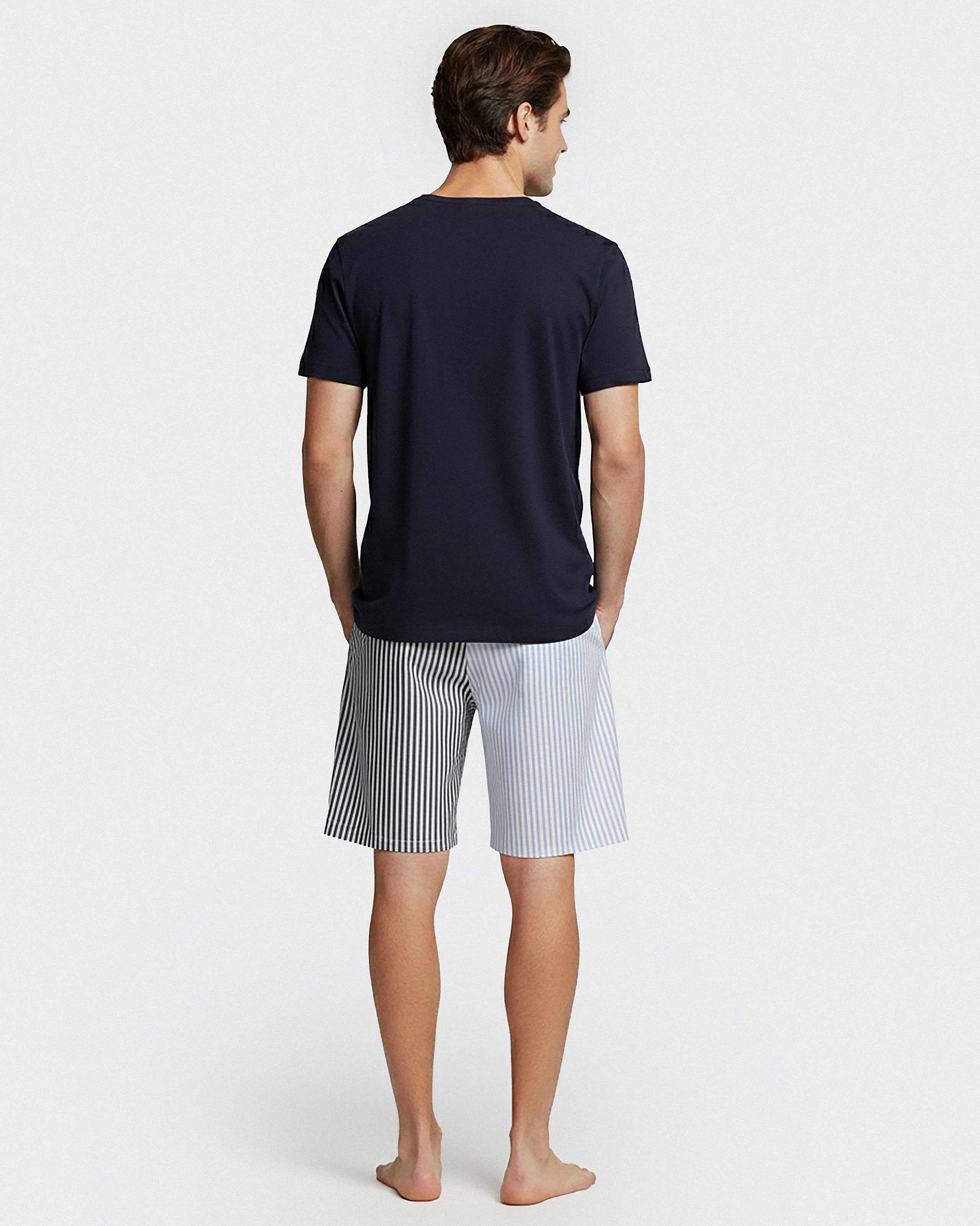Short pyjama with canvas shorts