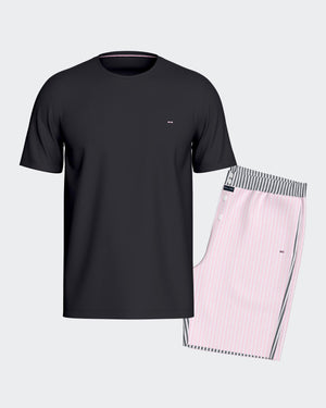 Short pyjama with canvas shorts