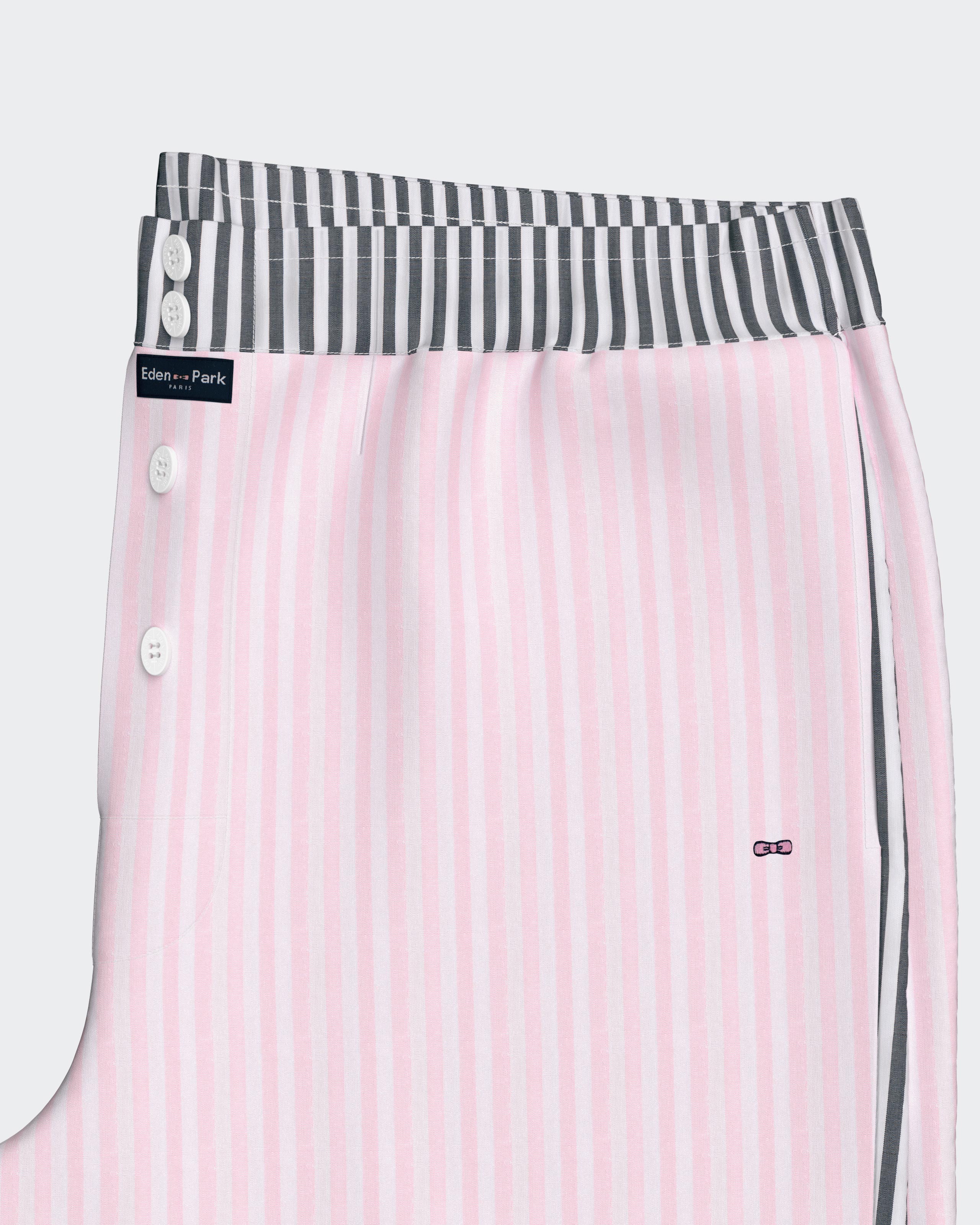 Short pyjama with canvas shorts