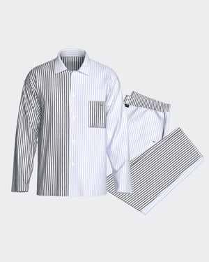 Canvas pyjama with buttons