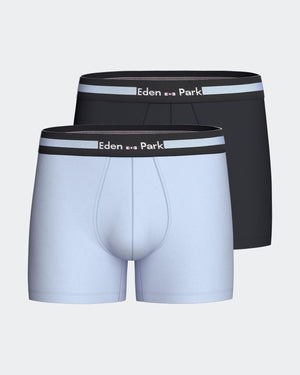Pack 2 boxers lisos em Algodão