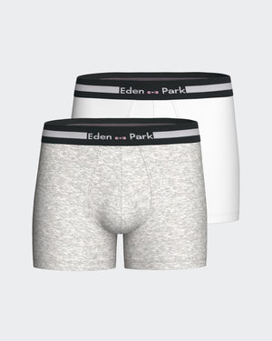 Pack 2 plain boxers in cotton