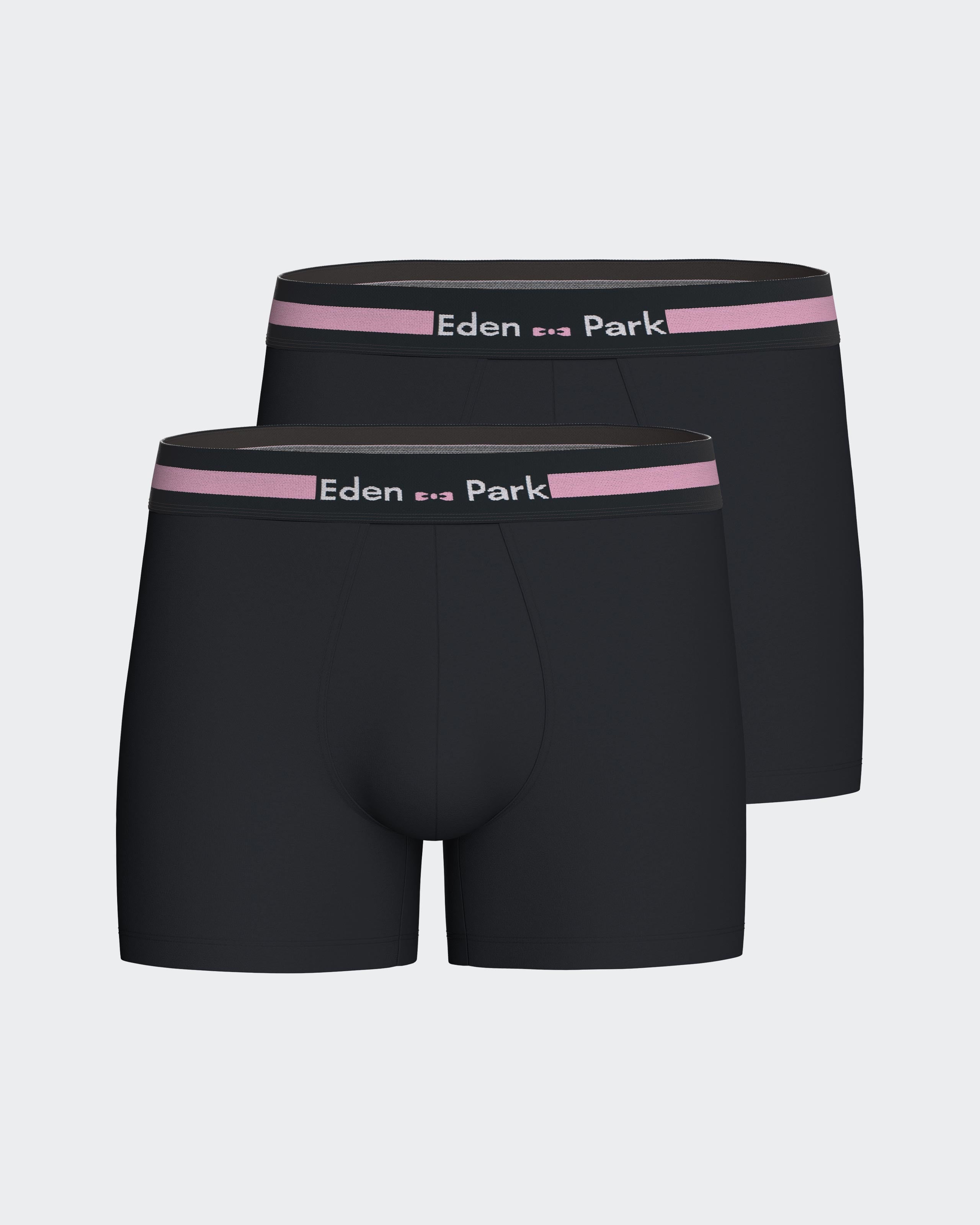 Pack 2 plain boxers in cotton