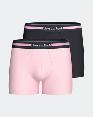 Pack 2 boxers lisos em Algodão