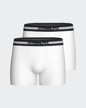 Pack 2 plain boxers in cotton