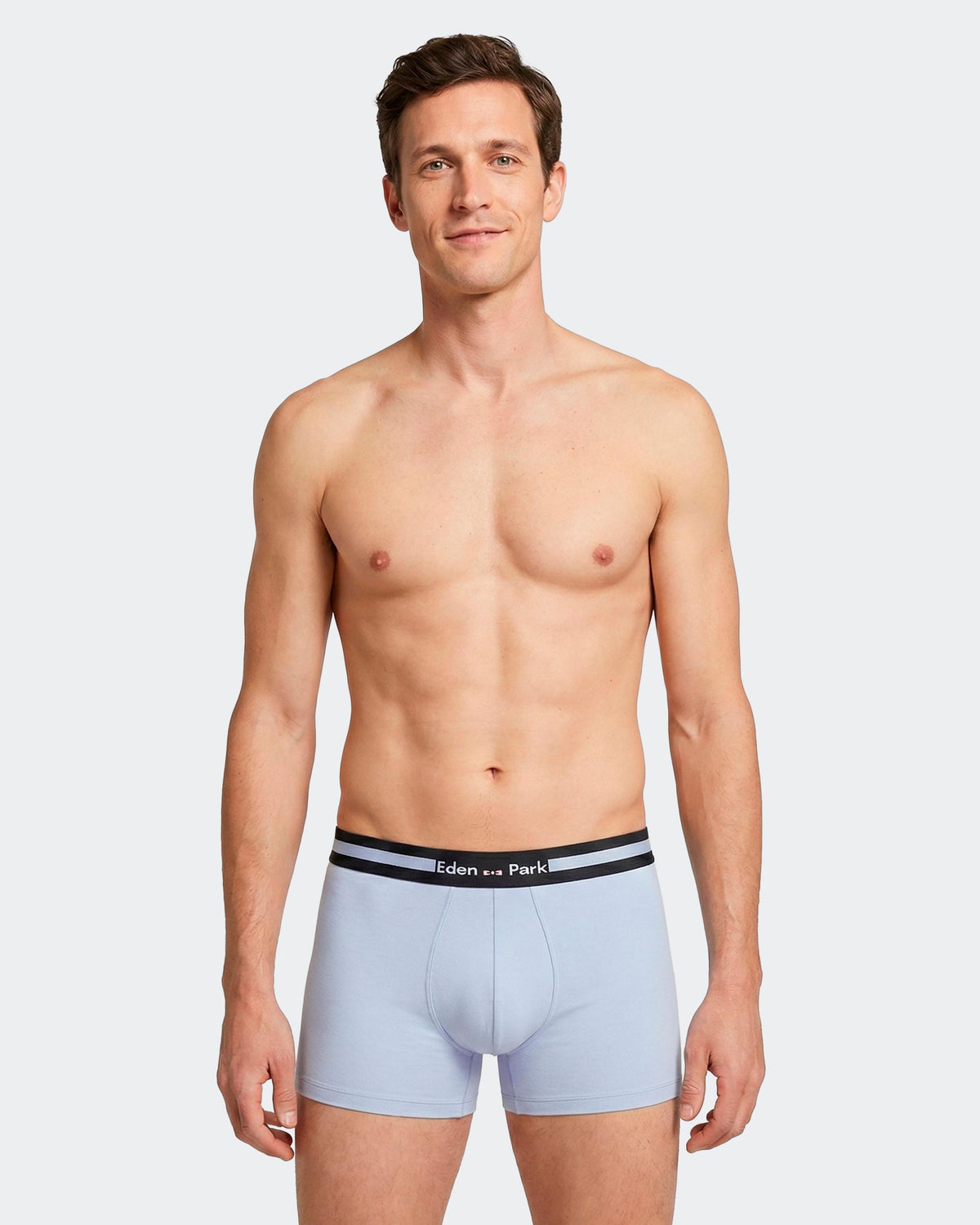 Pack of 3 plain boxers in Cotton