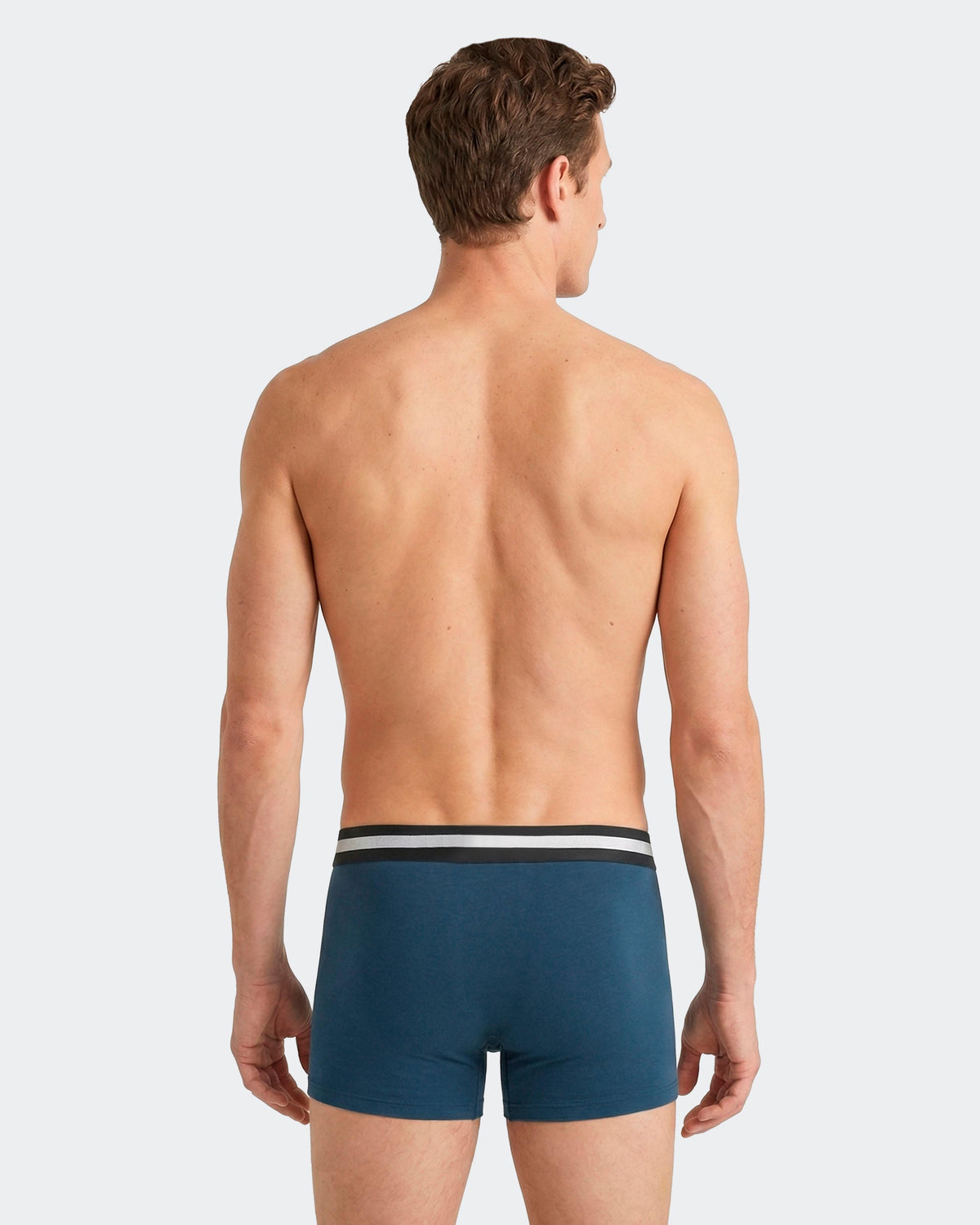 Pack of 3 plain boxers in Cotton