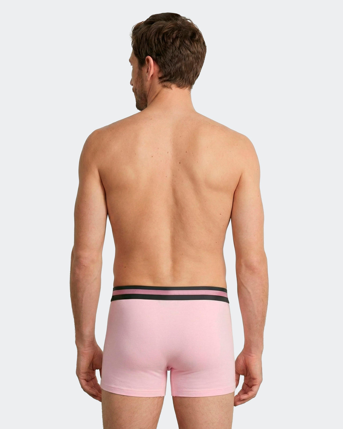 Pack of 3 plain boxers in Cotton