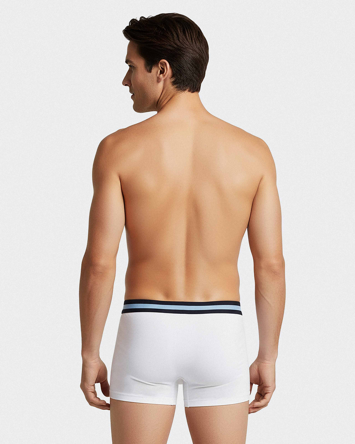 Pack of 3 plain boxers in Cotton