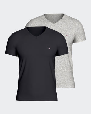 Pack 2 plain t-shirts in cotton