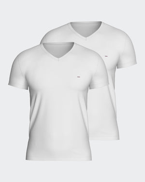 Pack 2 plain t-shirts in cotton